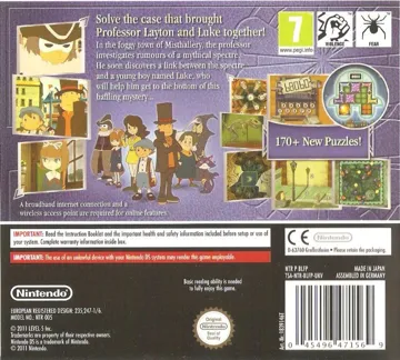 Professor Layton and the Spectre's Call (Europe) (Demo) (Kiosk) box cover back